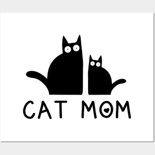 Cat Mom Posters and Art